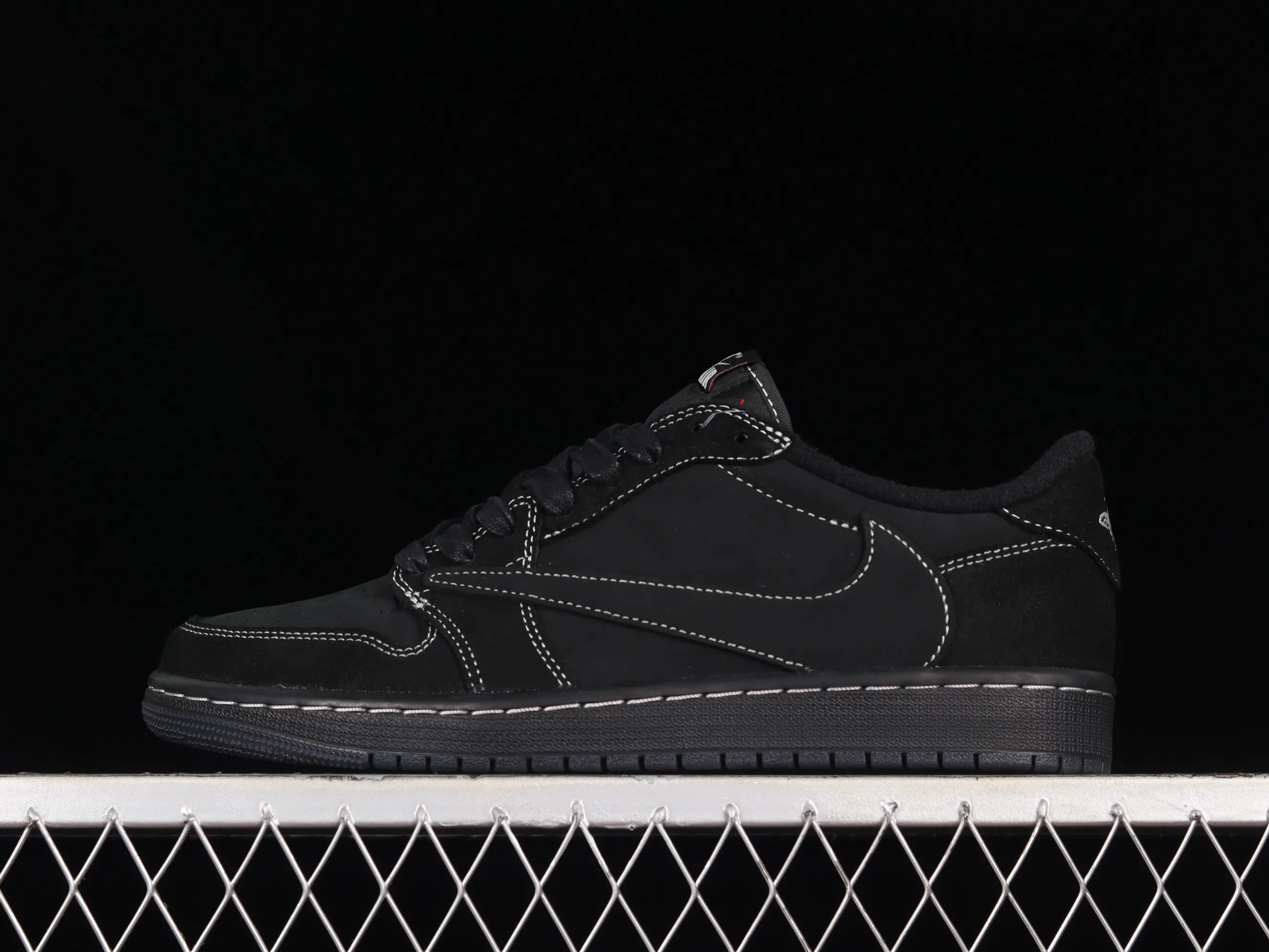 All Categories Air Jordan Jordan Series Basketball Shoes Air Jordan 1 Low Pure Original Version Travis Scott x Air Jordan 1 Low OG "Triple Black" AJ1 Joe 1 Black Warrior Overhook DM7866-001